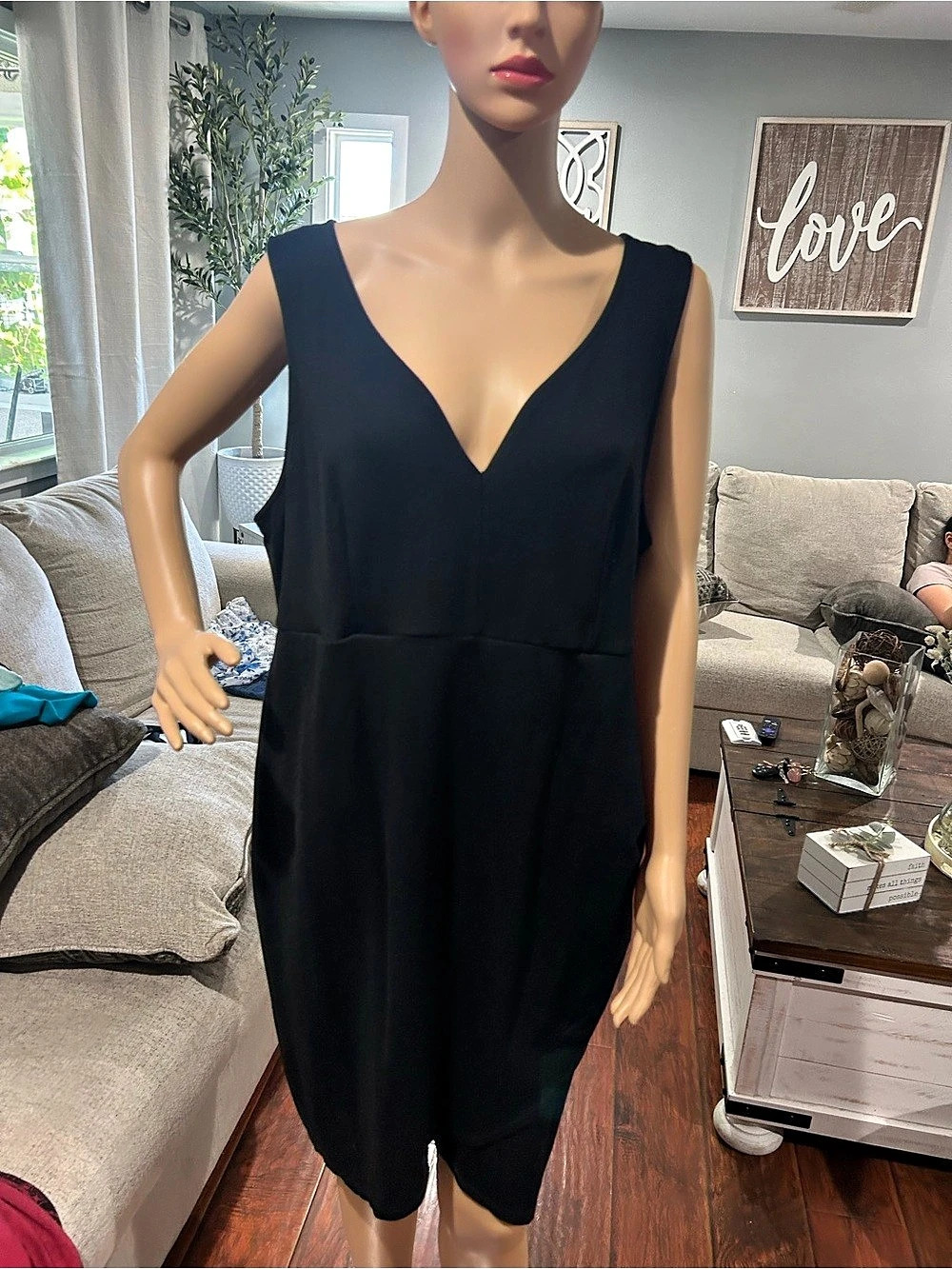 Torrid Black Midi Dress Size 3 Like New
